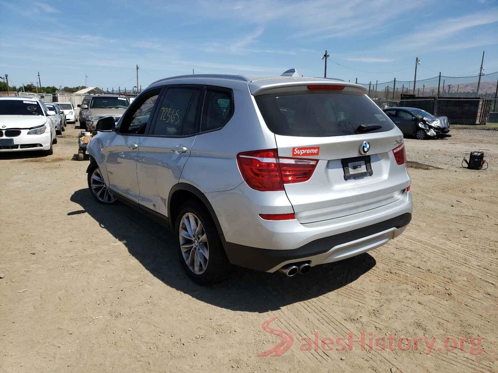 5UXWZ7C36H0V91752 2017 BMW X3