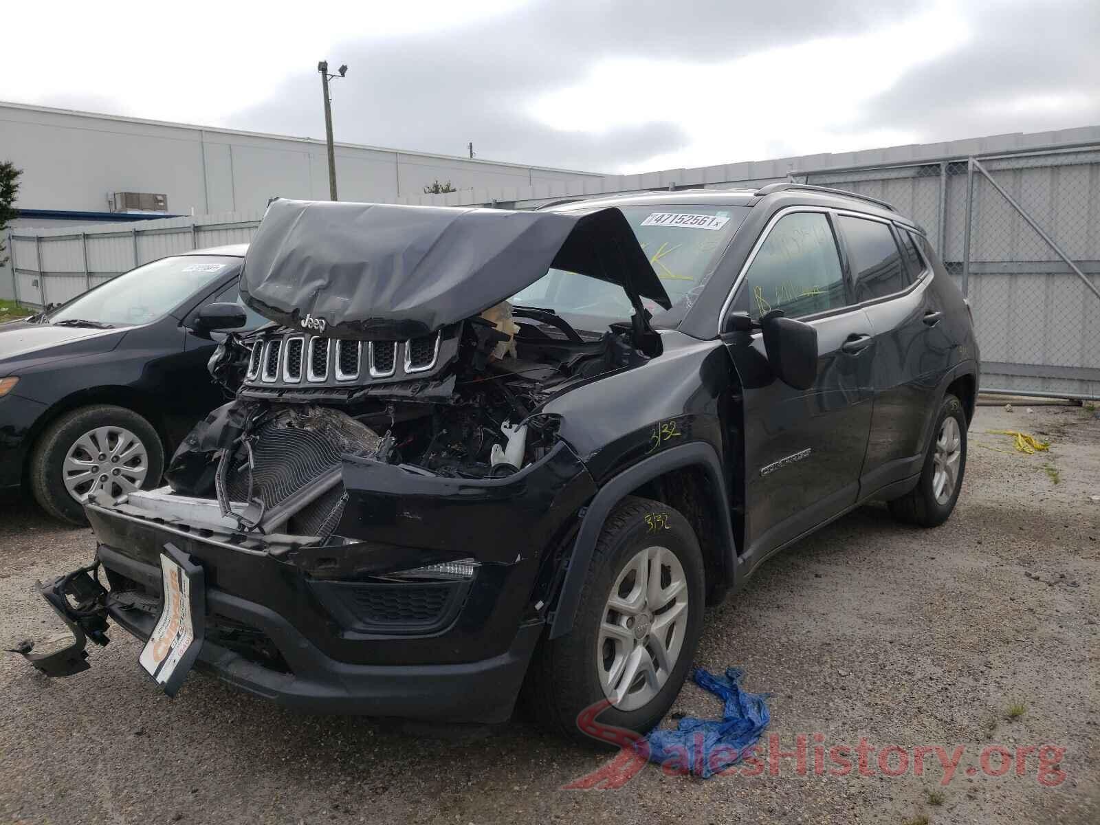 3C4NJCAB4KT624037 2019 JEEP COMPASS