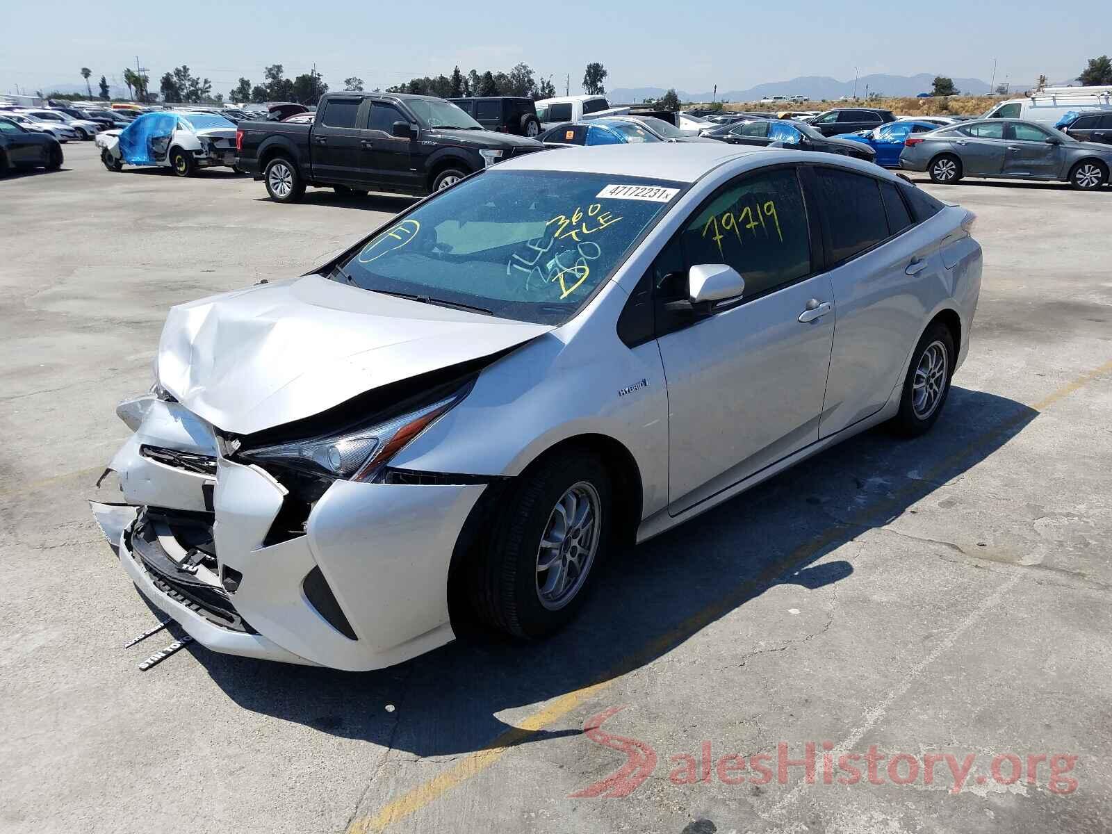 JTDKBRFU2G3512238 2016 TOYOTA PRIUS