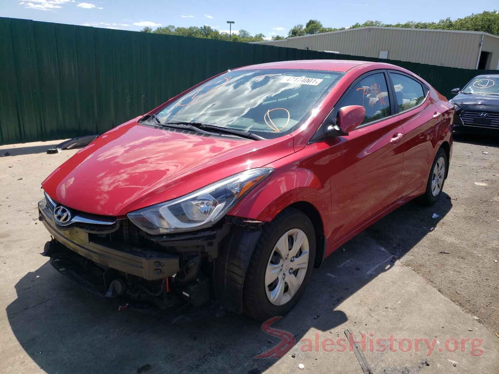 KMHDH4AE7GU513448 2016 HYUNDAI ELANTRA