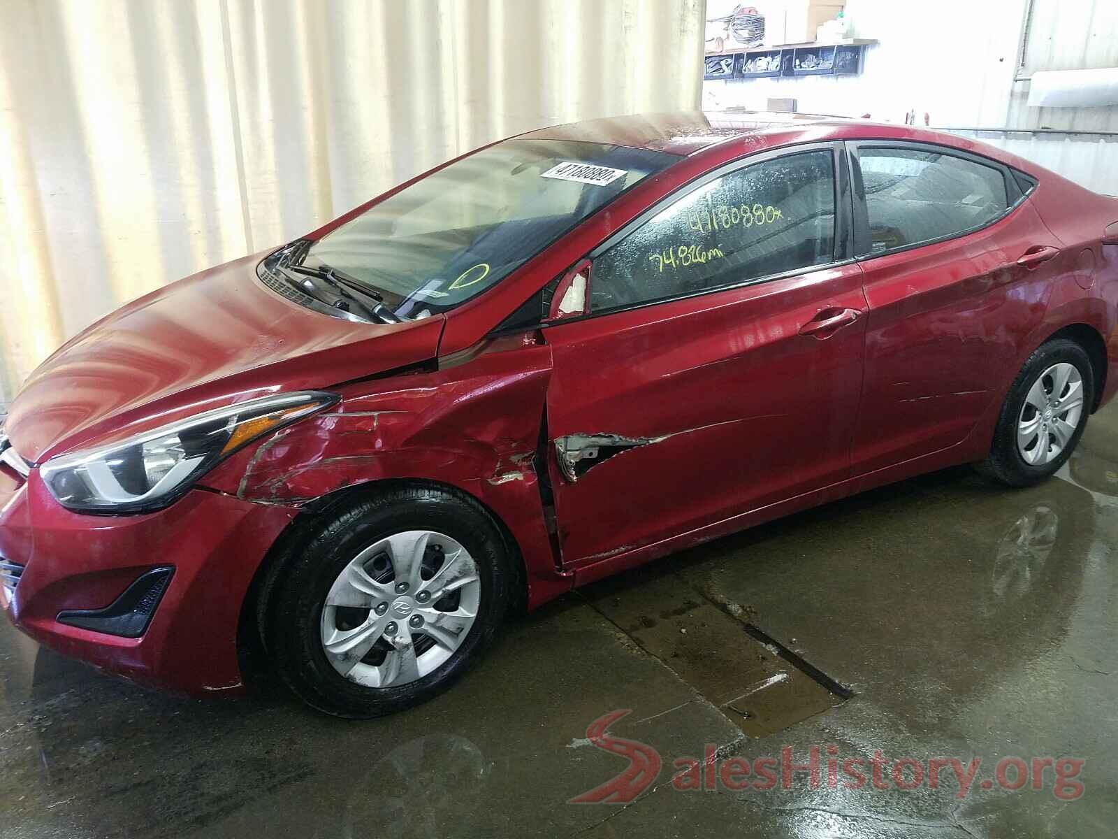 5NPDH4AE0GH675419 2016 HYUNDAI ELANTRA