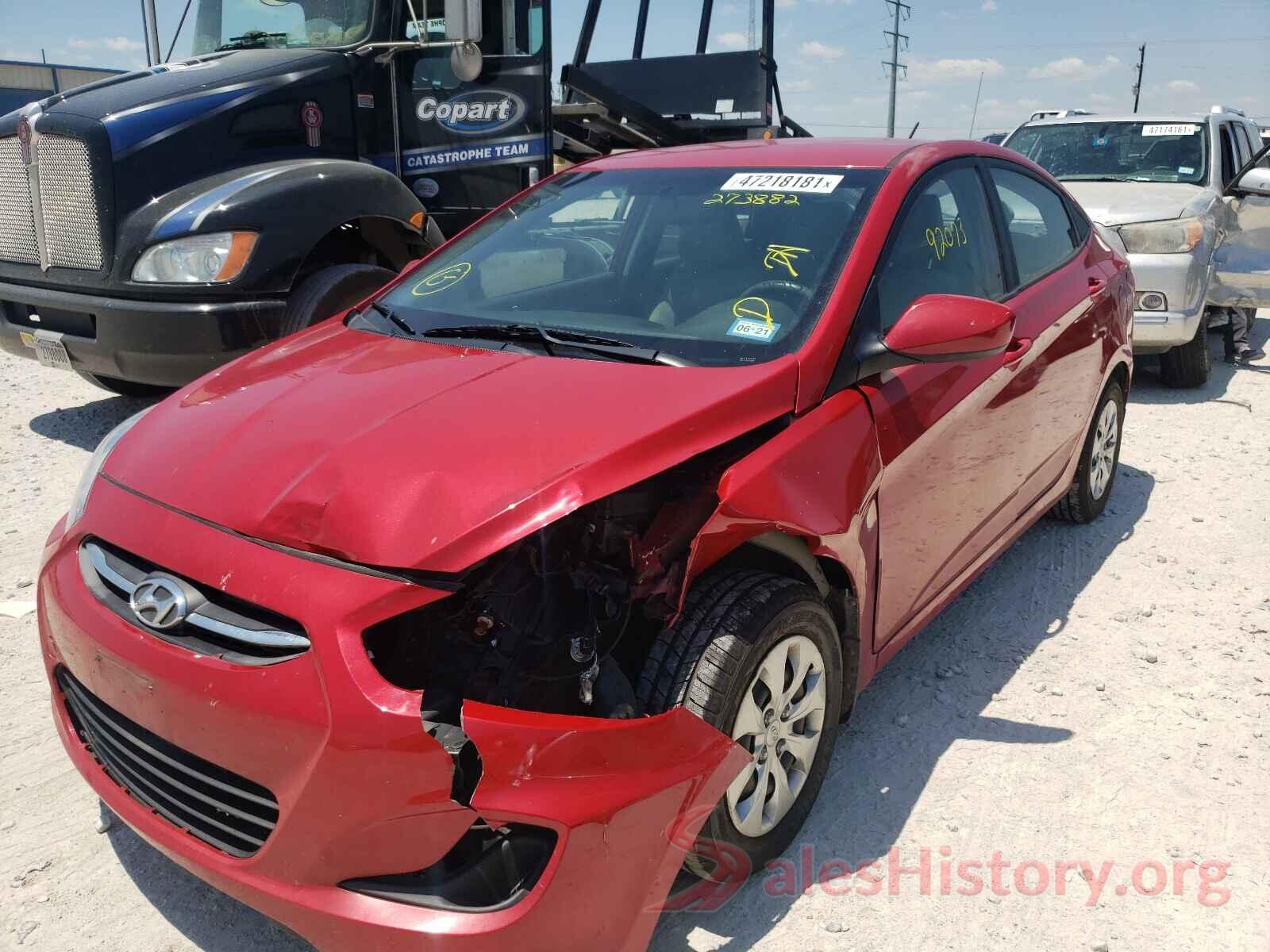 KMHCT4AE0HU273882 2017 HYUNDAI ACCENT