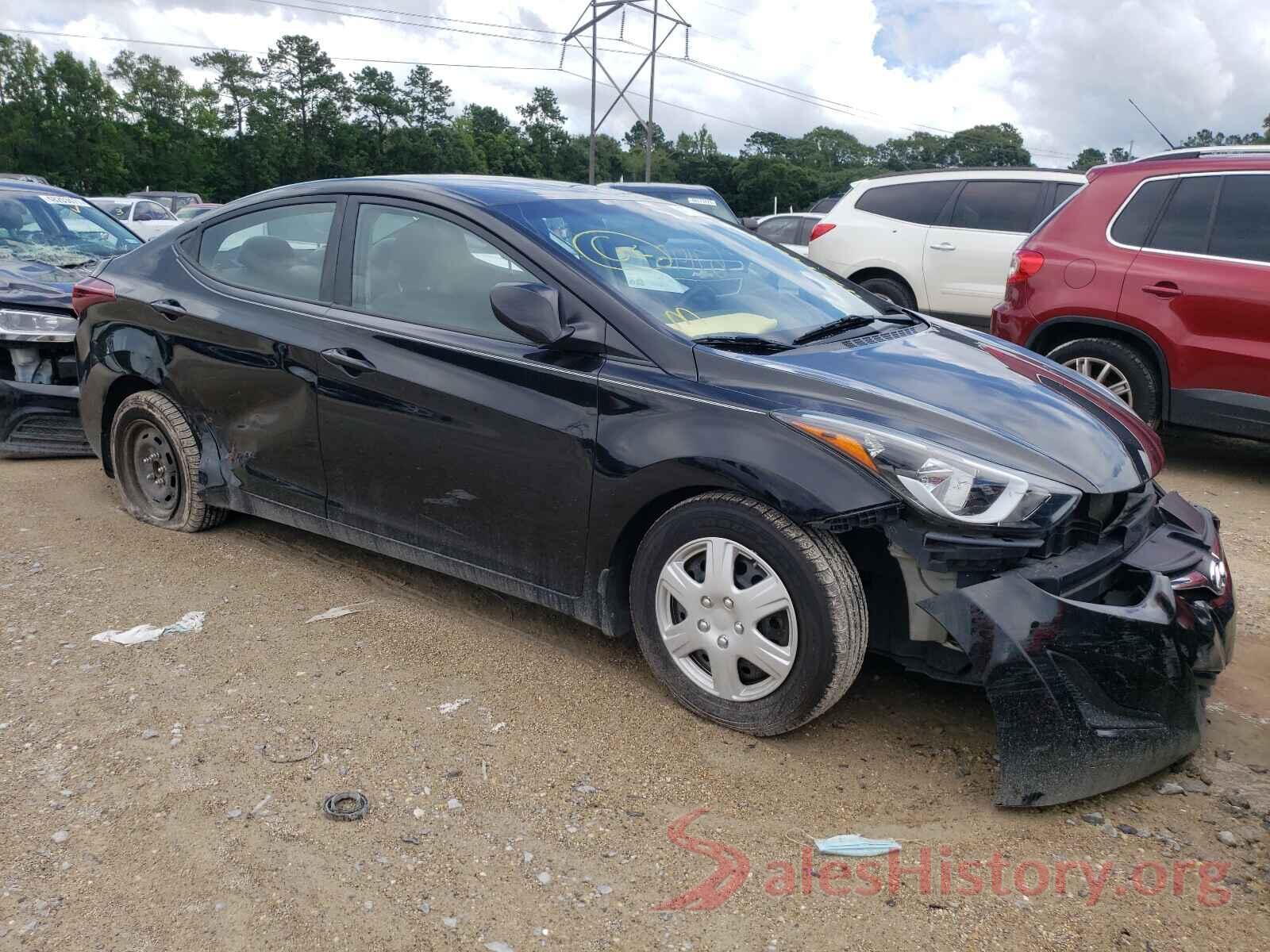 5NPDH4AE8GH781391 2016 HYUNDAI ELANTRA