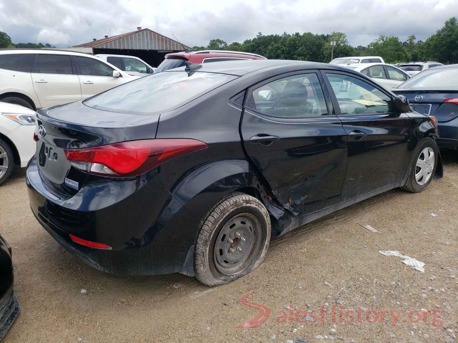 5NPDH4AE8GH781391 2016 HYUNDAI ELANTRA