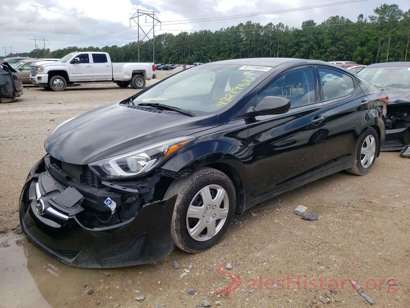 5NPDH4AE8GH781391 2016 HYUNDAI ELANTRA