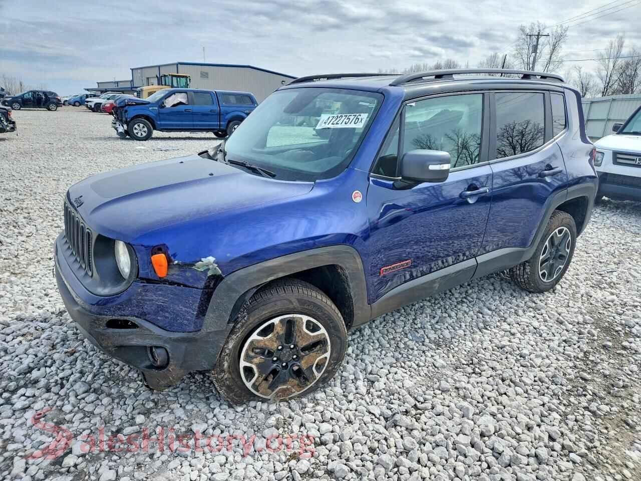 2017 JEEP RENEGADE VIN ZACCJBCB3HPE91656, auction photo