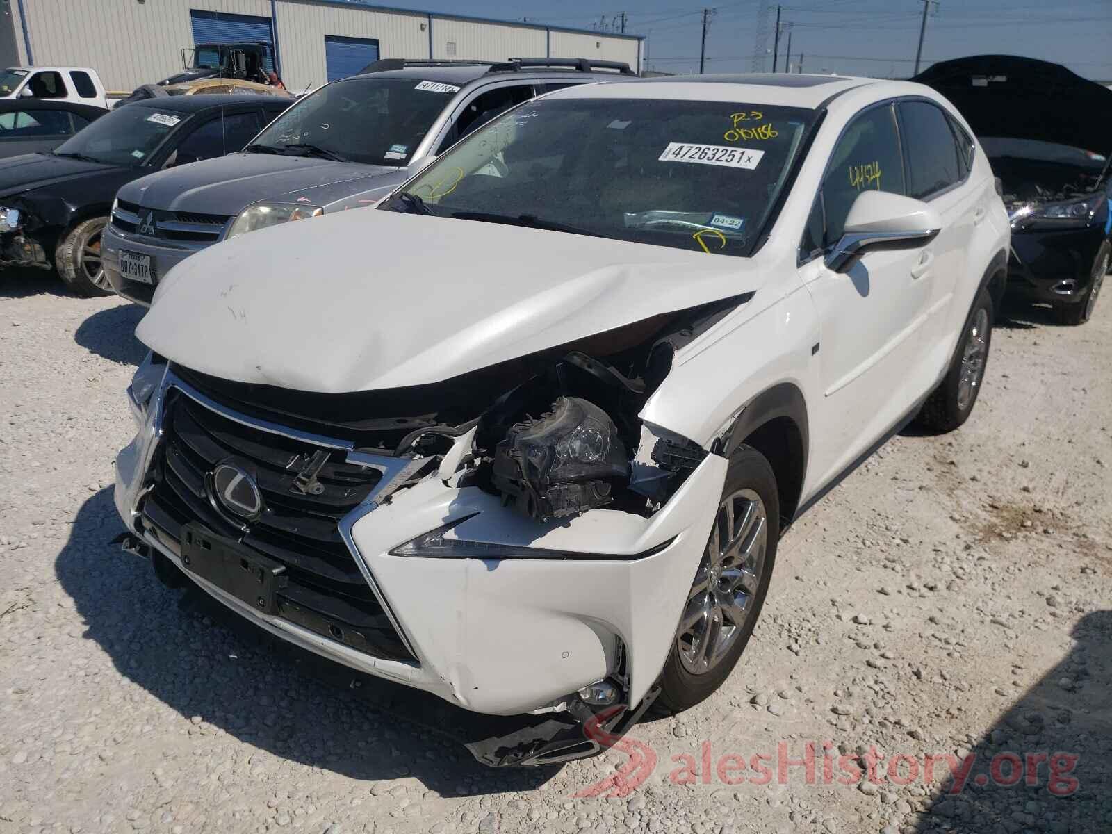 JTJYWRBZ6G2010108 2016 LEXUS NX