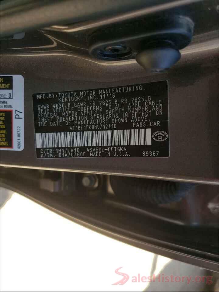 4T1BF1FK8HU712410 2017 TOYOTA CAMRY