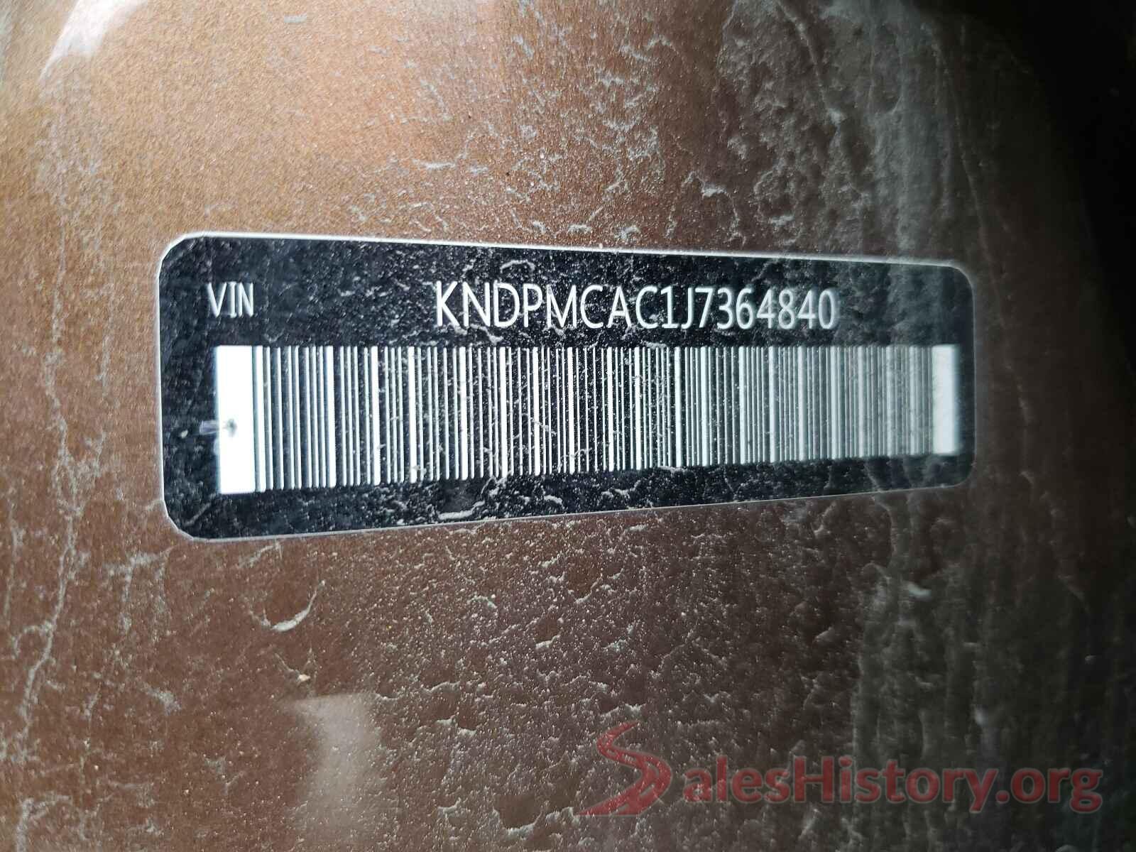 KNDPMCAC1J7364840 2018 KIA SPORTAGE