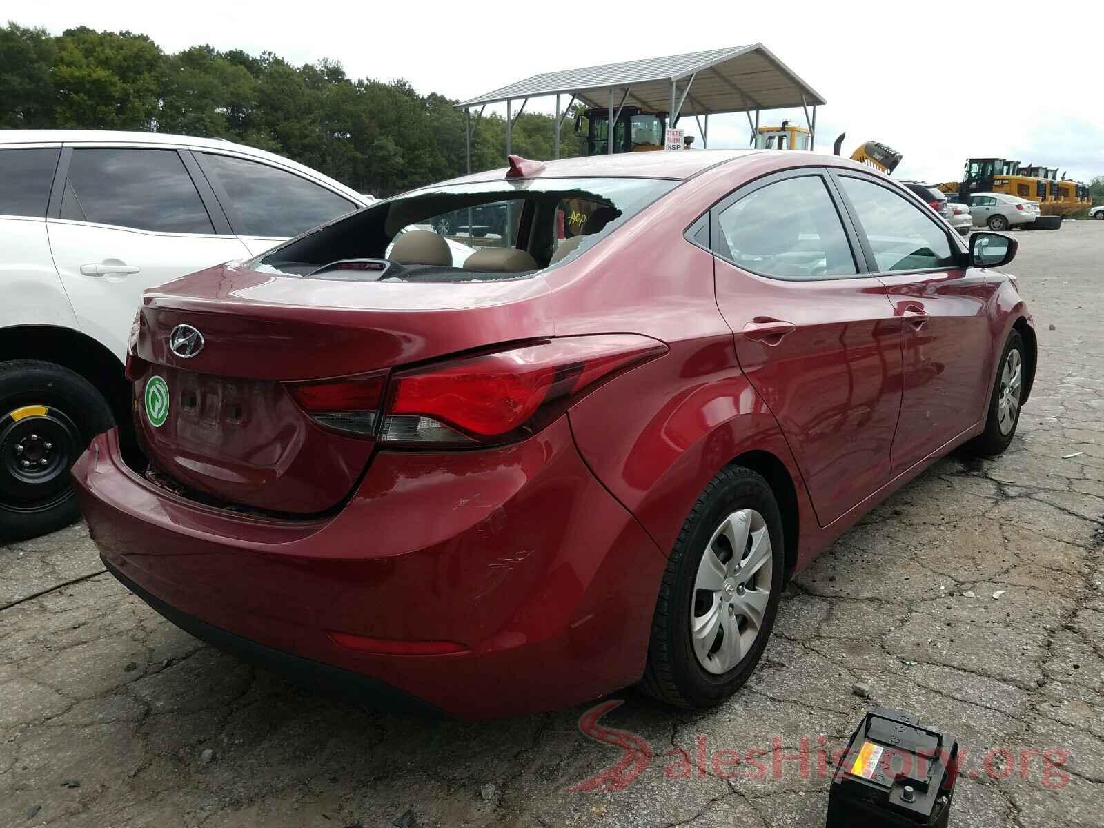 5NPDH4AE9GH774899 2016 HYUNDAI ELANTRA