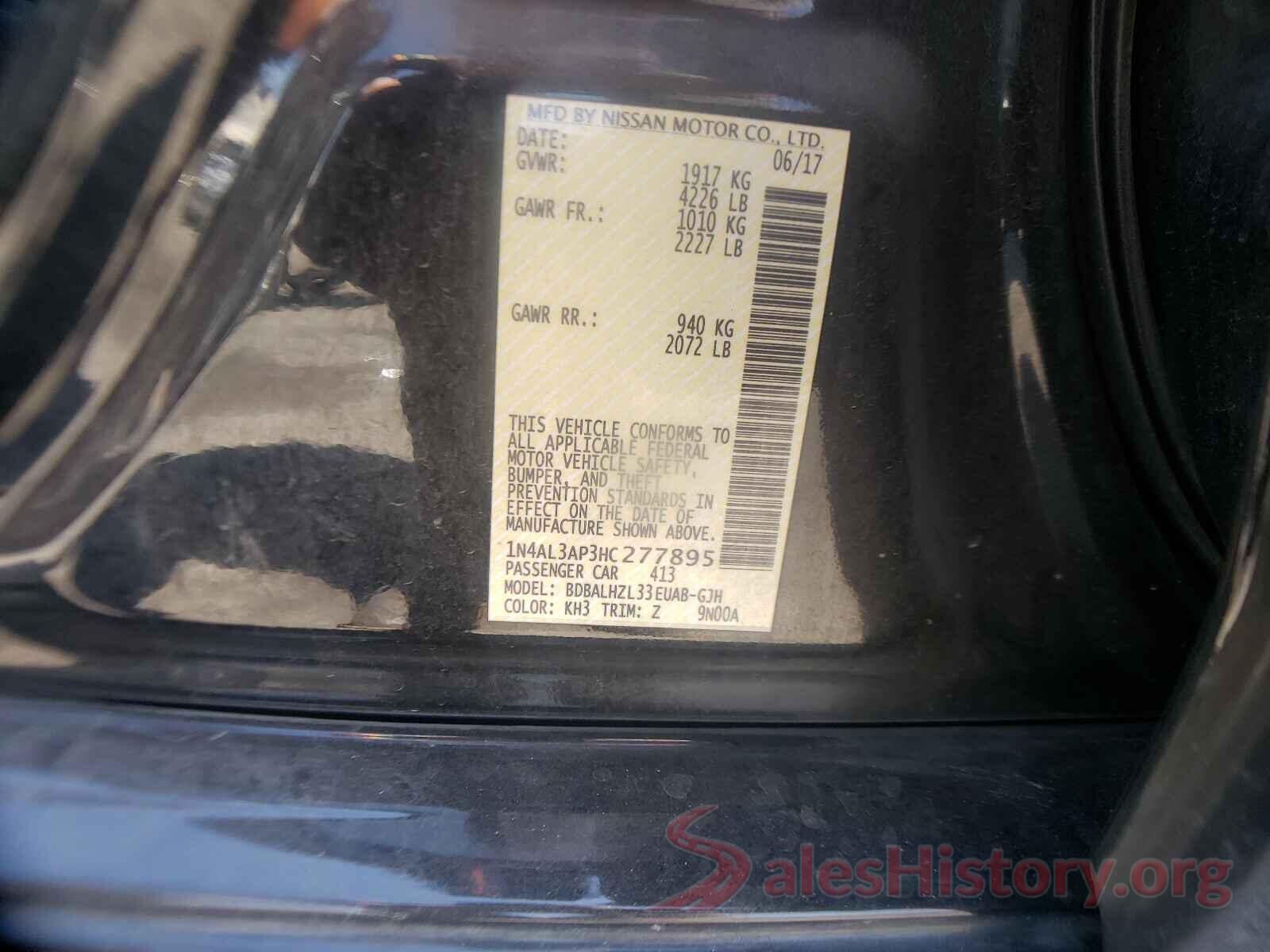 1N4AL3AP3HC277895 2017 NISSAN ALTIMA