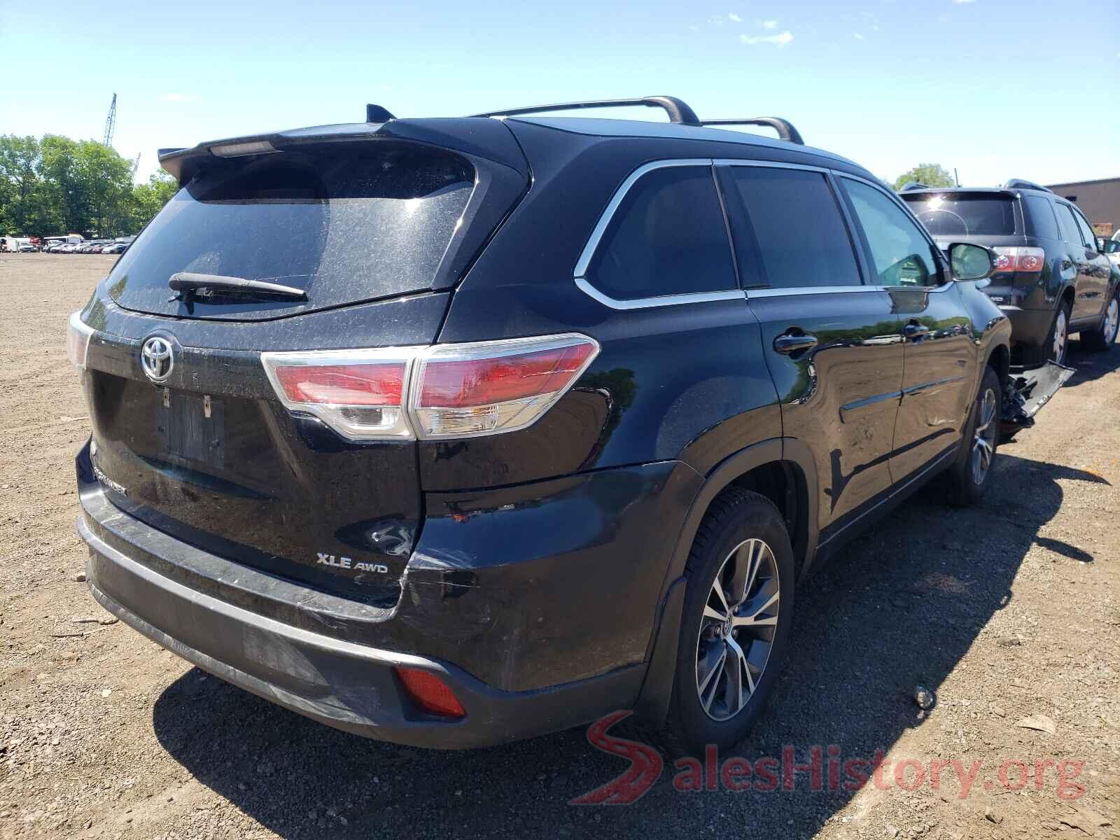 5TDJKRFH9GS349455 2016 TOYOTA HIGHLANDER