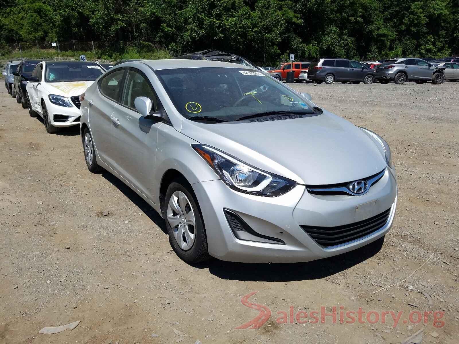 5NPDH4AE4GH744855 2016 HYUNDAI ELANTRA