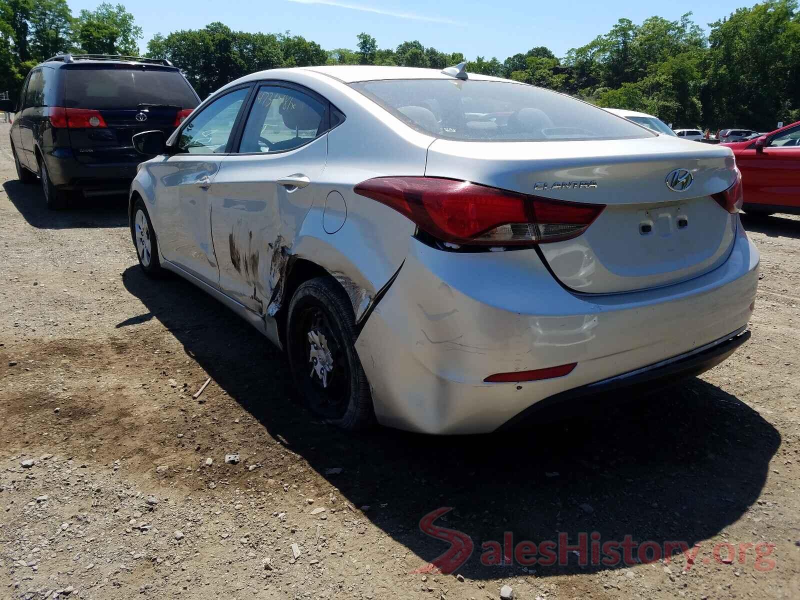 5NPDH4AE4GH744855 2016 HYUNDAI ELANTRA