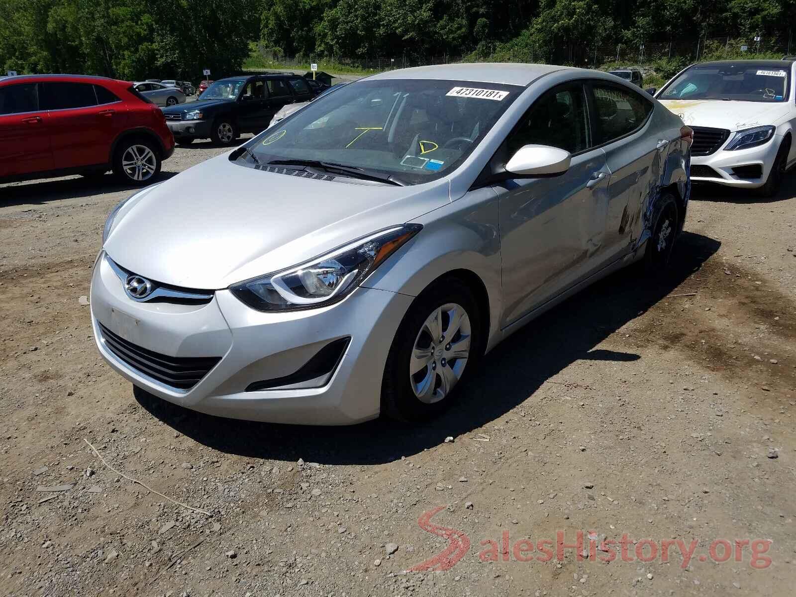 5NPDH4AE4GH744855 2016 HYUNDAI ELANTRA