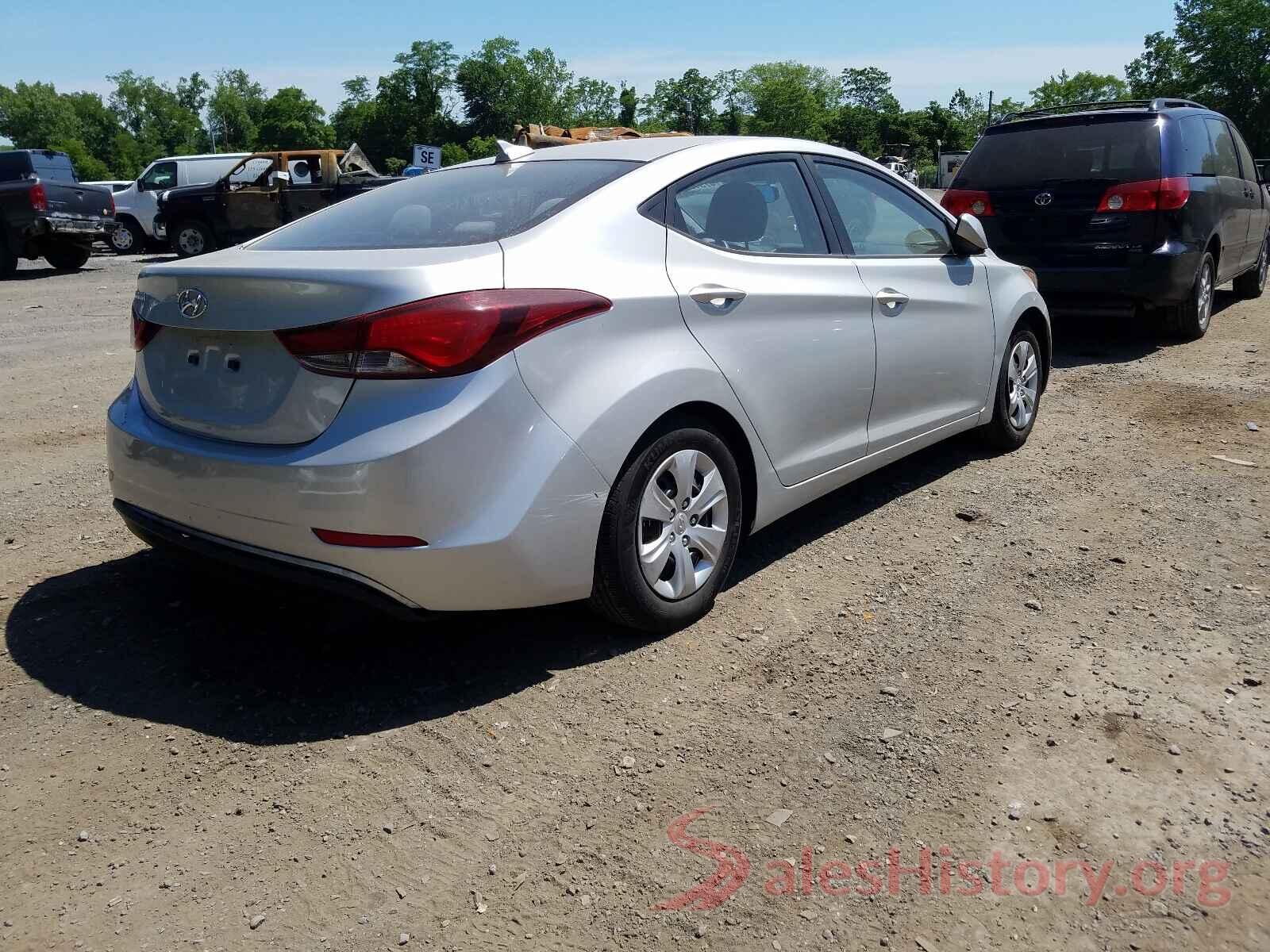 5NPDH4AE4GH744855 2016 HYUNDAI ELANTRA