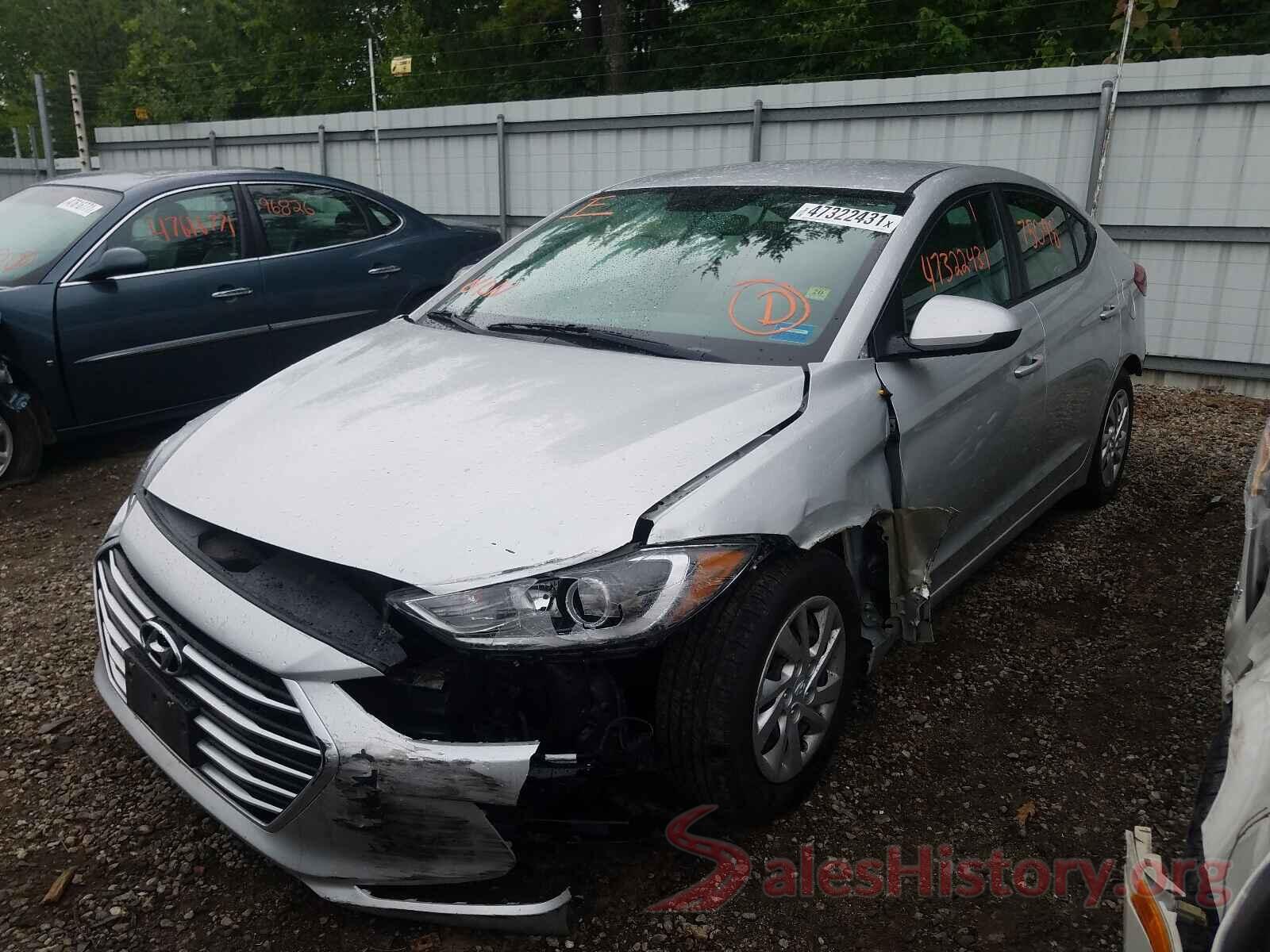 5NPD74LF4HH100413 2017 HYUNDAI ELANTRA