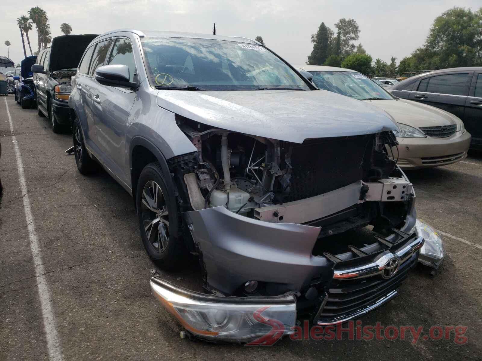 5TDJKRFHXGS503588 2016 TOYOTA HIGHLANDER