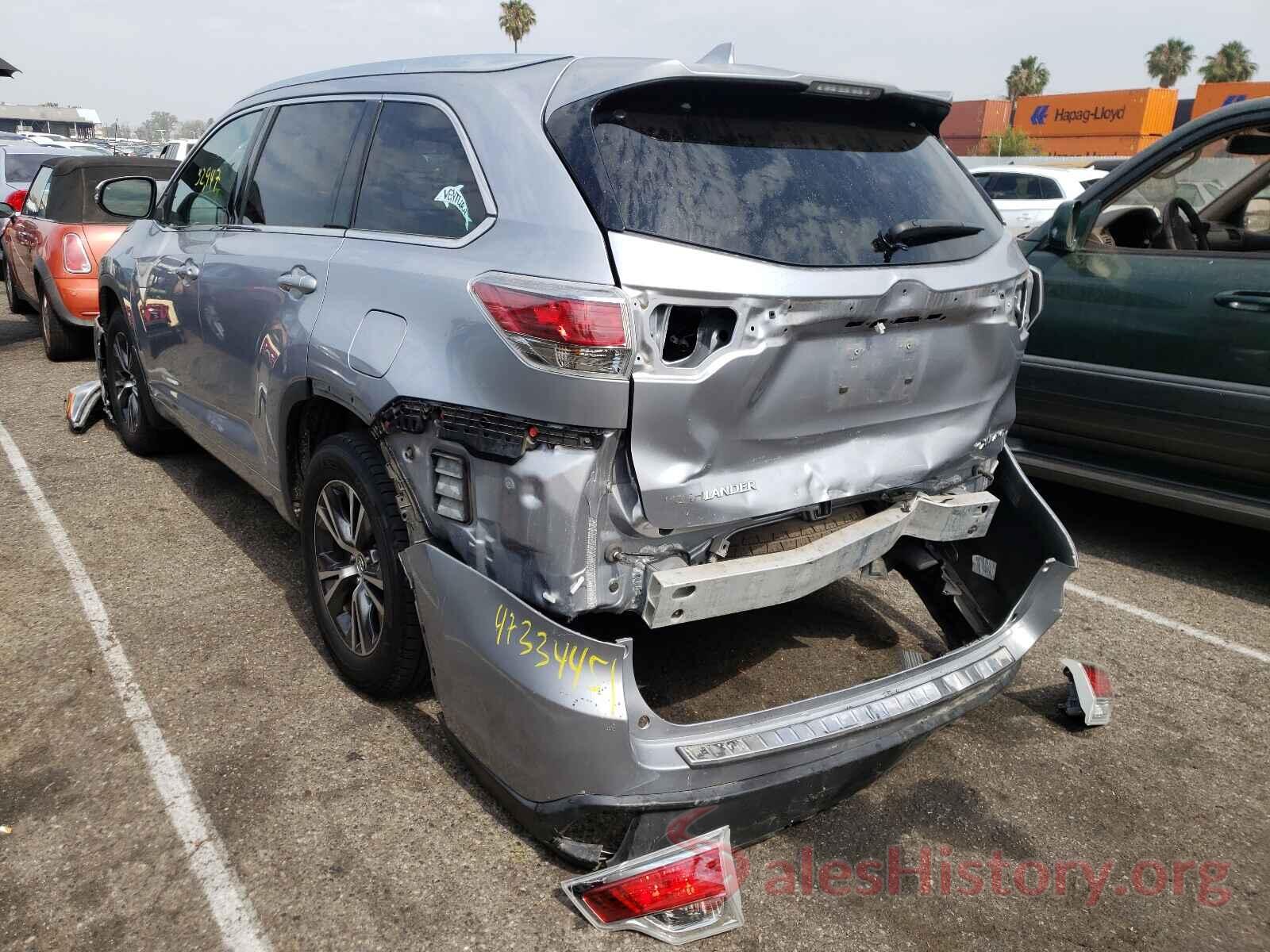 5TDJKRFHXGS503588 2016 TOYOTA HIGHLANDER