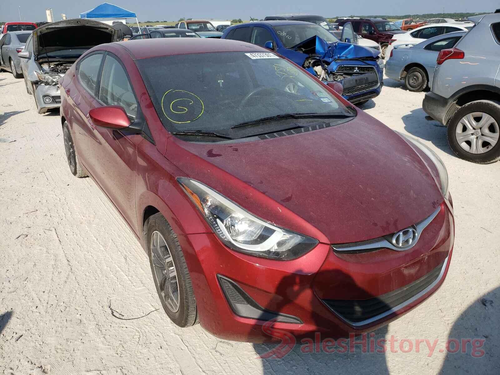 5NPDH4AEXGH754158 2016 HYUNDAI ELANTRA