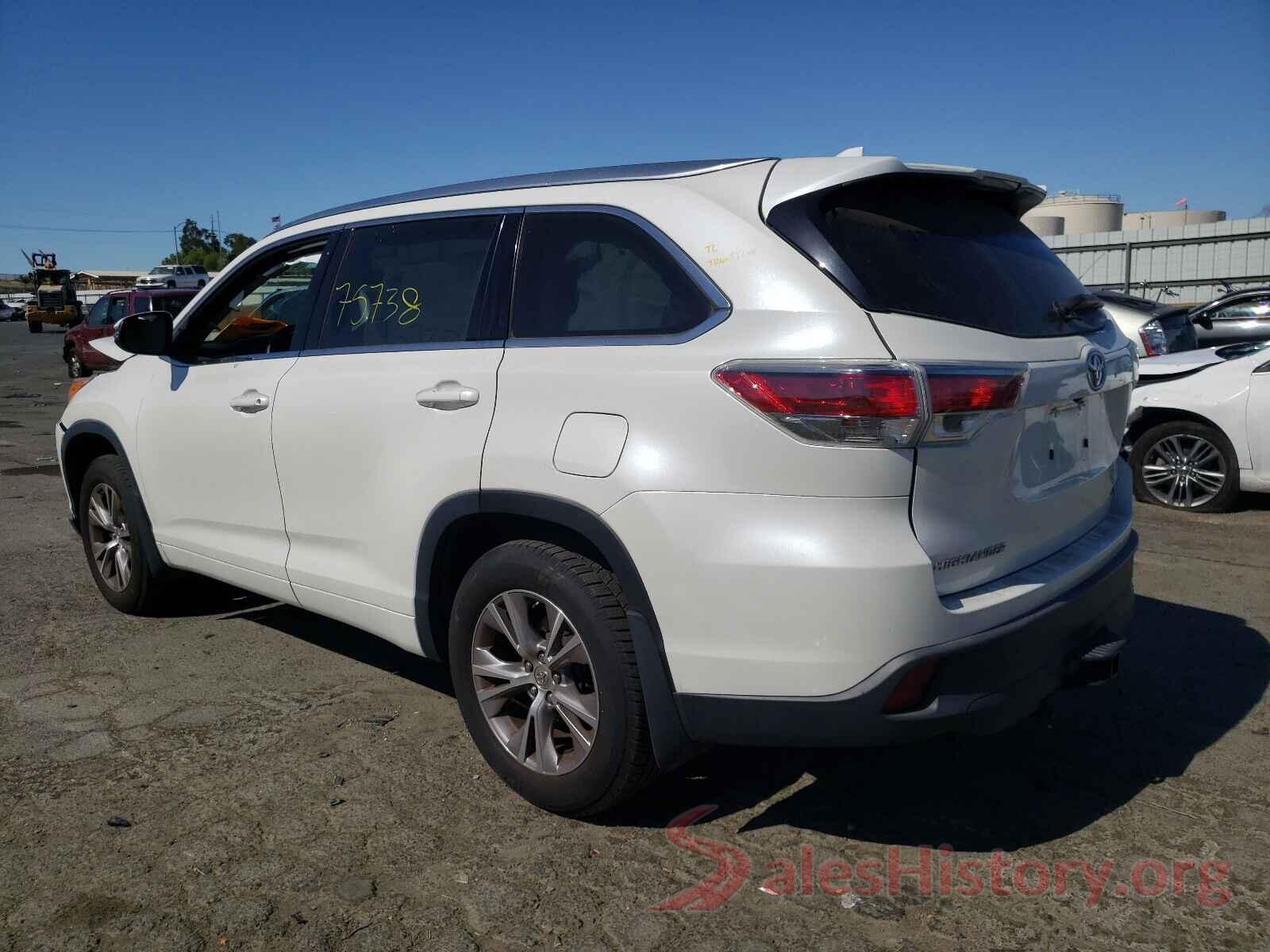 5TDJKRFH5ES041289 2014 TOYOTA HIGHLANDER