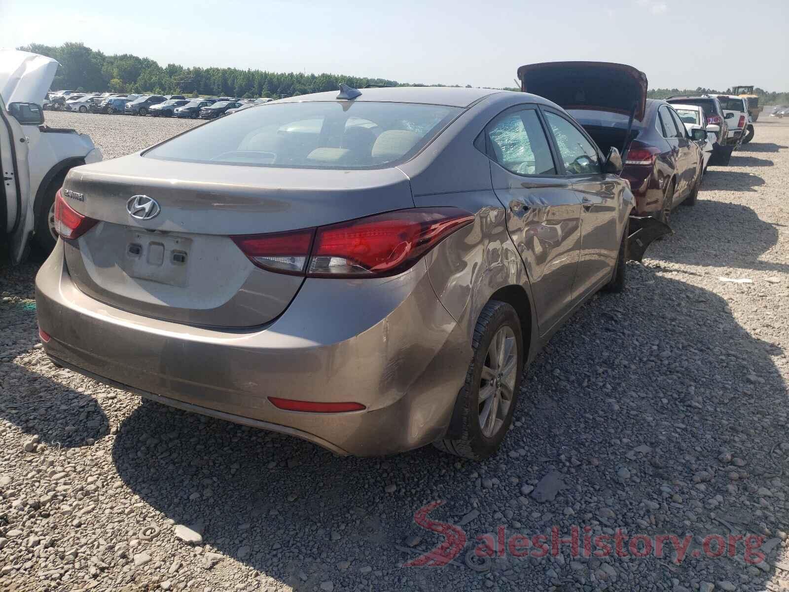 5NPDH4AE4GH656677 2016 HYUNDAI ELANTRA