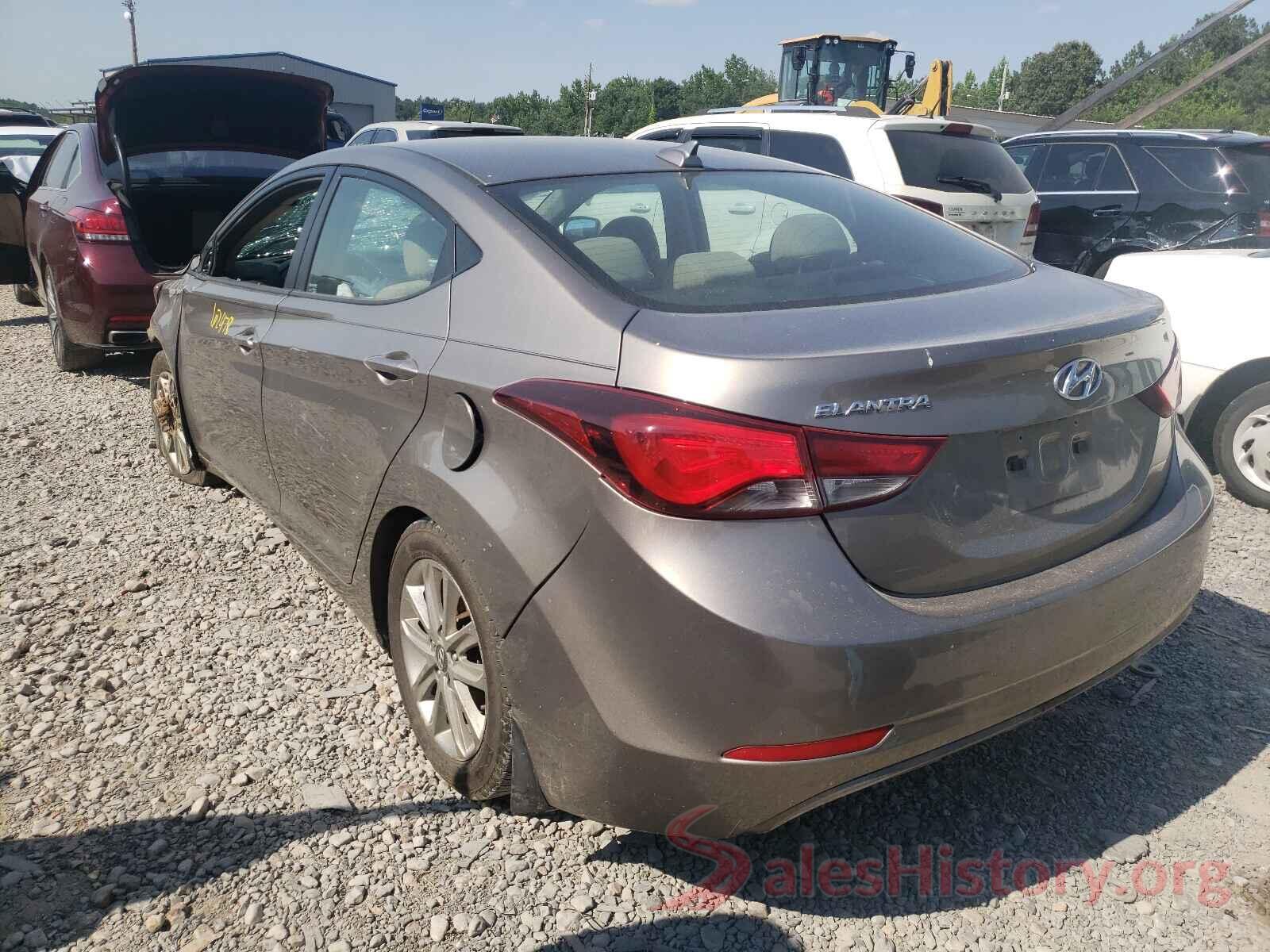 5NPDH4AE4GH656677 2016 HYUNDAI ELANTRA