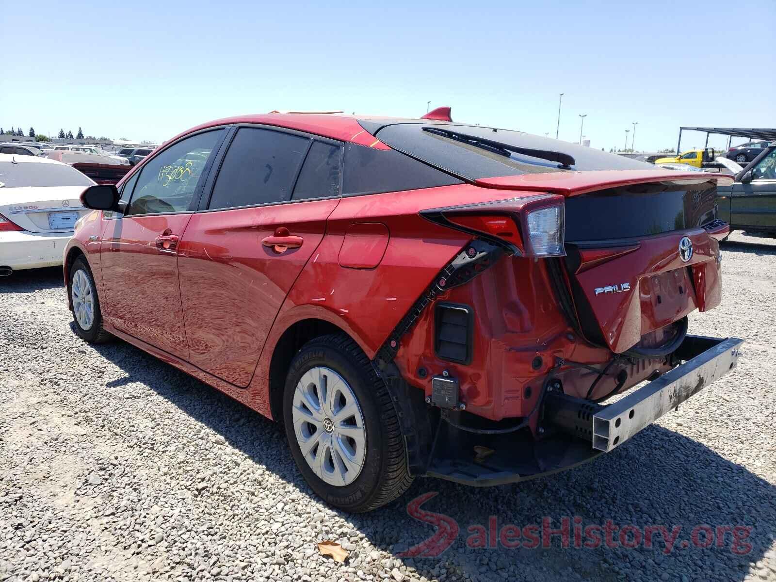 JTDKARFU6K3070401 2019 TOYOTA PRIUS