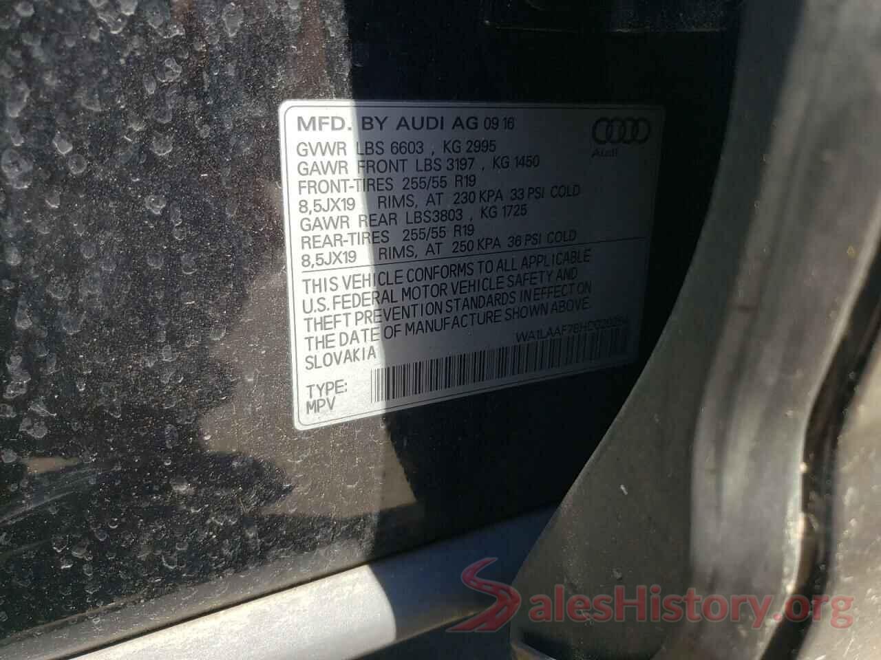 WA1LAAF78HD029264 2017 AUDI Q7