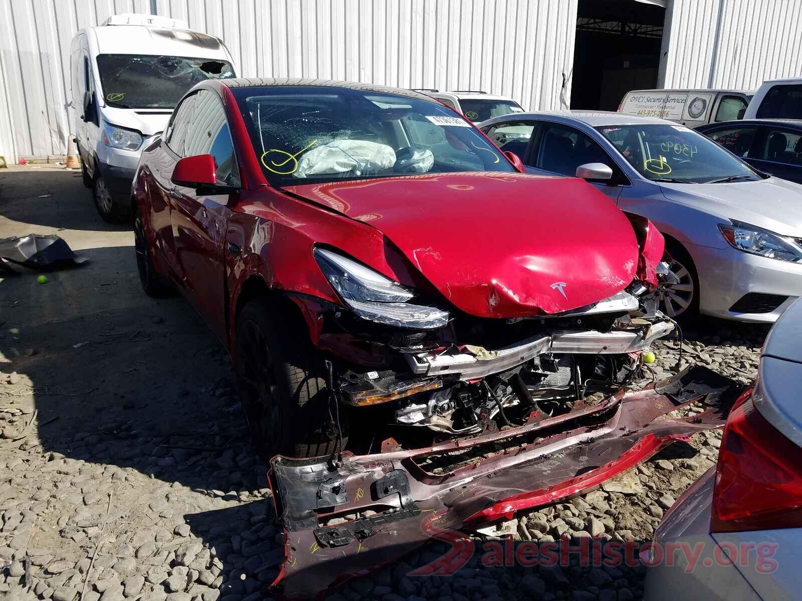 5YJYGDEE0MF152961 2021 TESLA MODEL Y