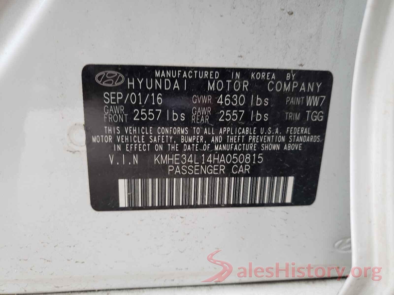 KMHE34L14HA050815 2017 HYUNDAI SONATA