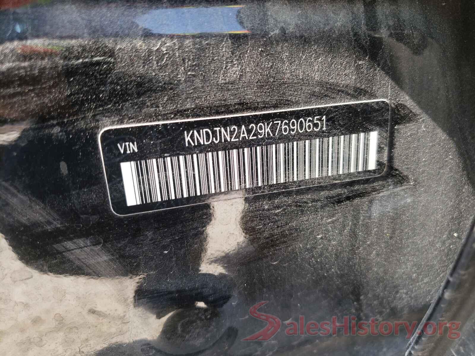 KNDJN2A29K7690651 2019 KIA SOUL