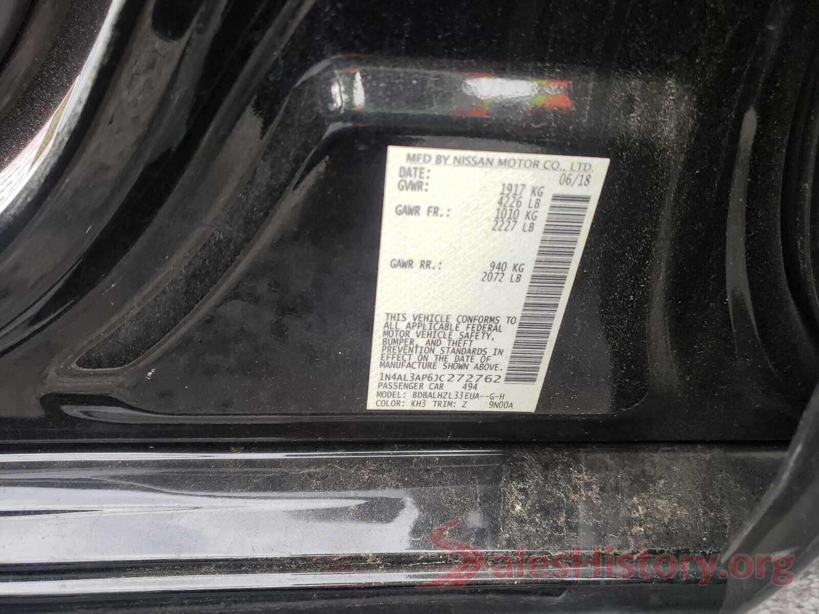 1N4AL3AP6JC272762 2018 NISSAN ALTIMA