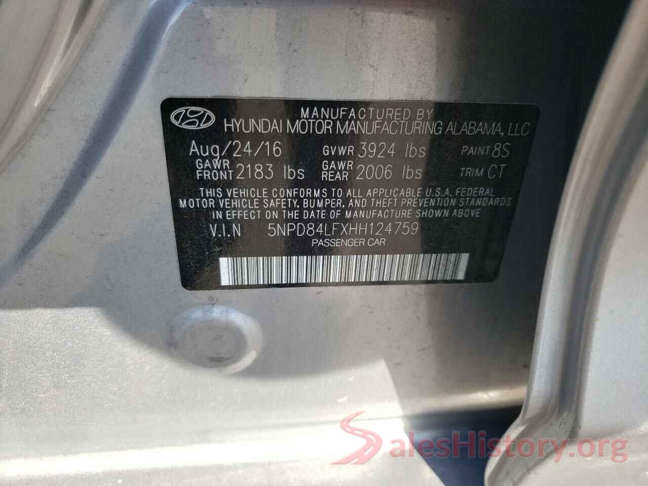 5NPD84LFXHH124759 2017 HYUNDAI ELANTRA