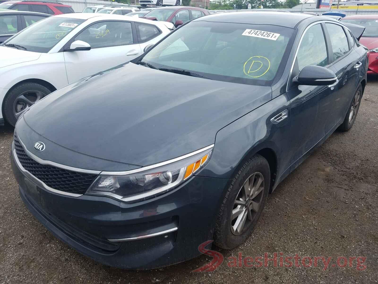 KNAGT4L31G5070295 2016 KIA OPTIMA