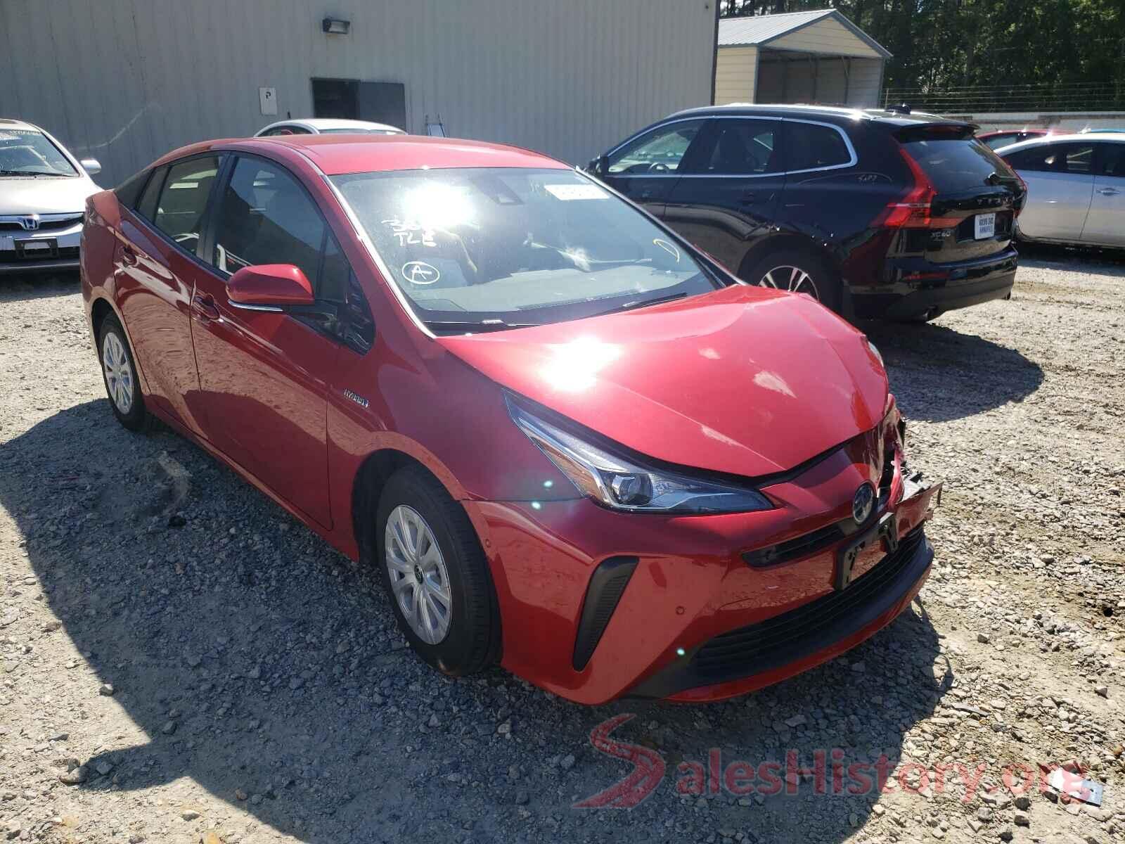 JTDKARFU7K3076675 2019 TOYOTA PRIUS