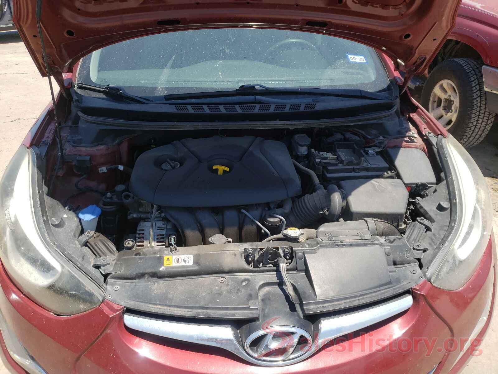 5NPDH4AE4GH657117 2016 HYUNDAI ELANTRA