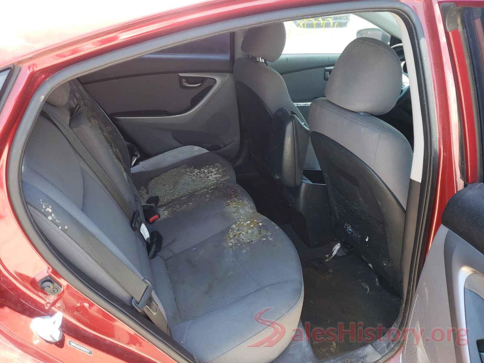 5NPDH4AE4GH657117 2016 HYUNDAI ELANTRA