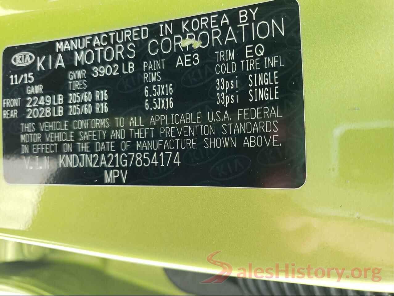 KNDJN2A21G7854174 2016 KIA SOUL