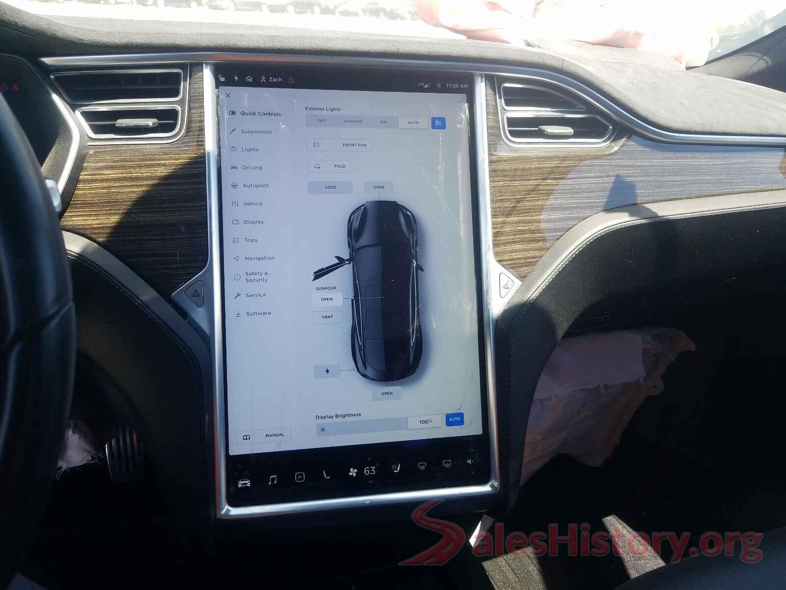 5YJSA1E2XGF131289 2016 TESLA MODEL S