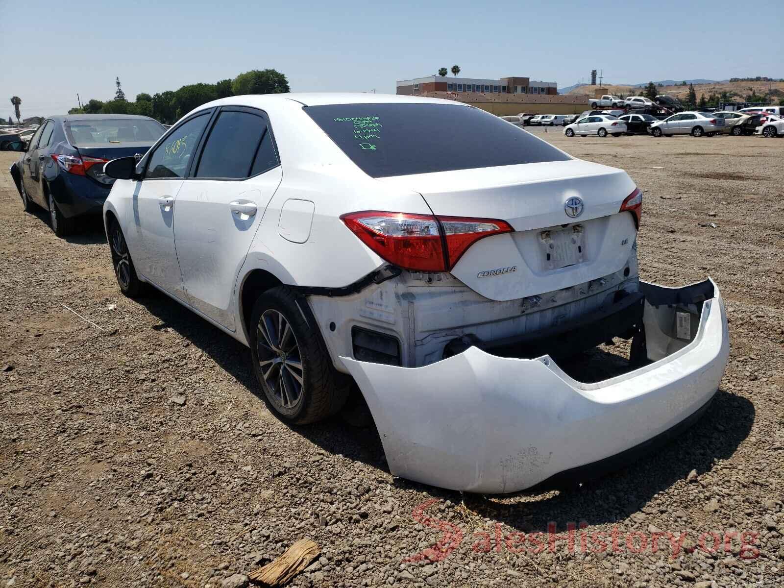 5YFBURHE7GP403457 2016 TOYOTA COROLLA