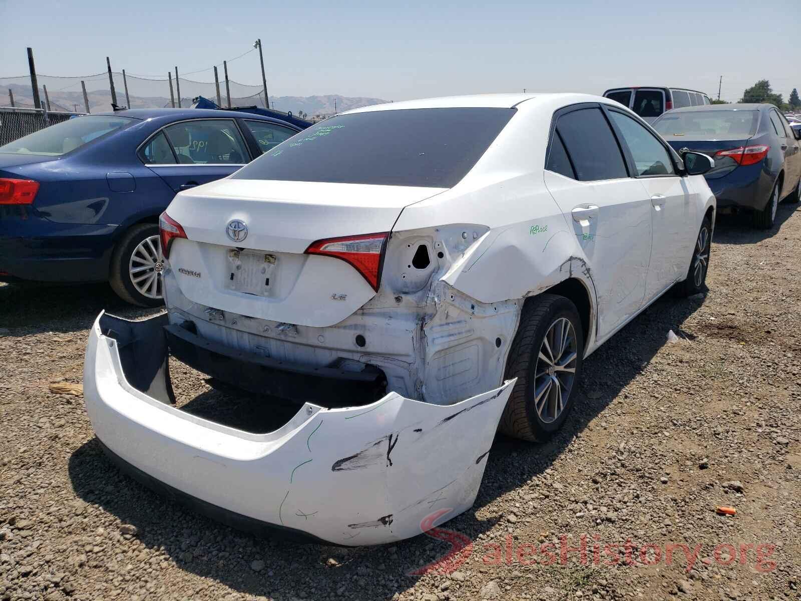 5YFBURHE7GP403457 2016 TOYOTA COROLLA