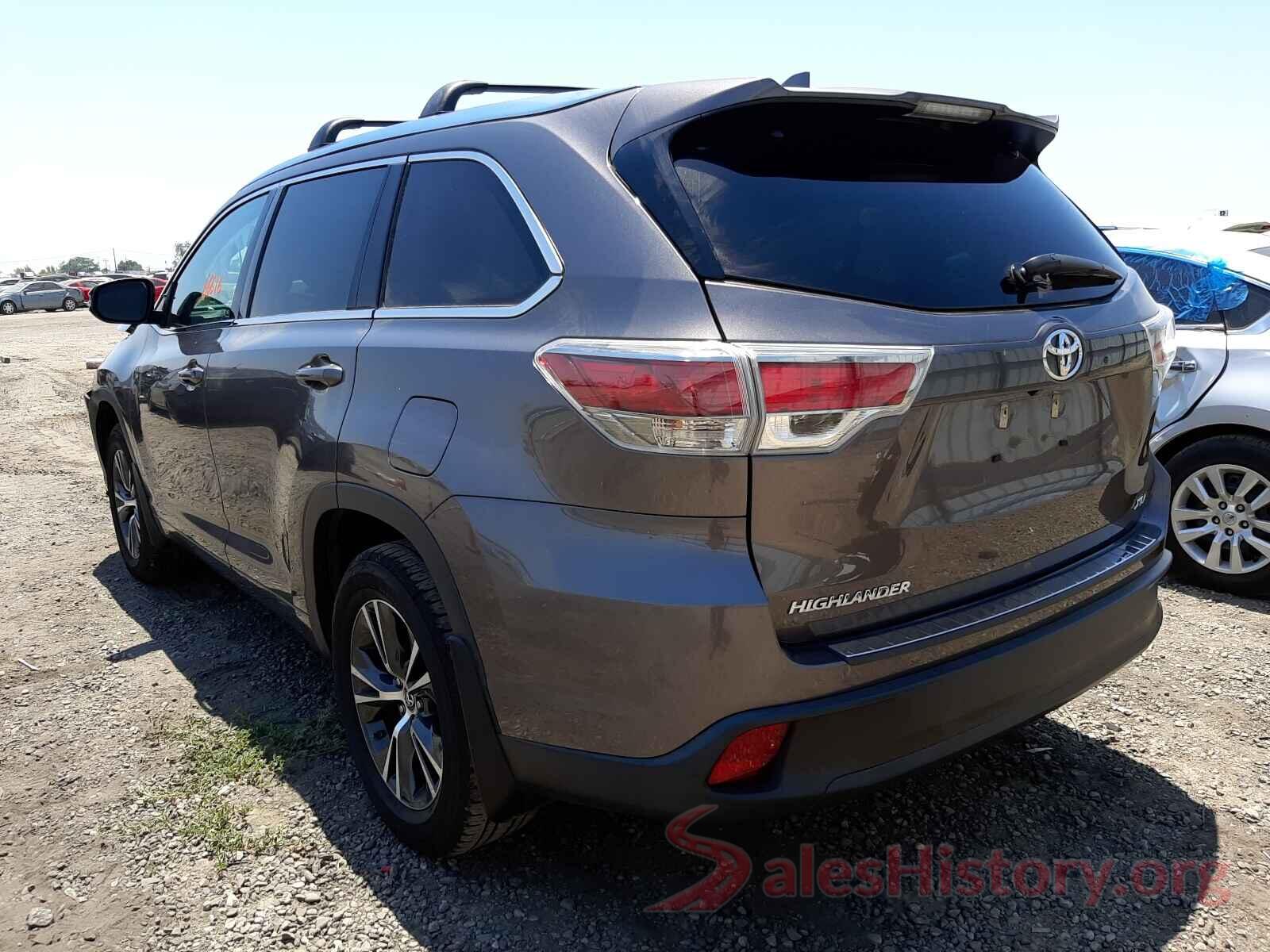 5TDKKRFH1GS505962 2016 TOYOTA HIGHLANDER