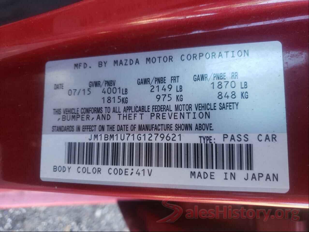 JM1BM1U71G1279621 2016 MAZDA 3