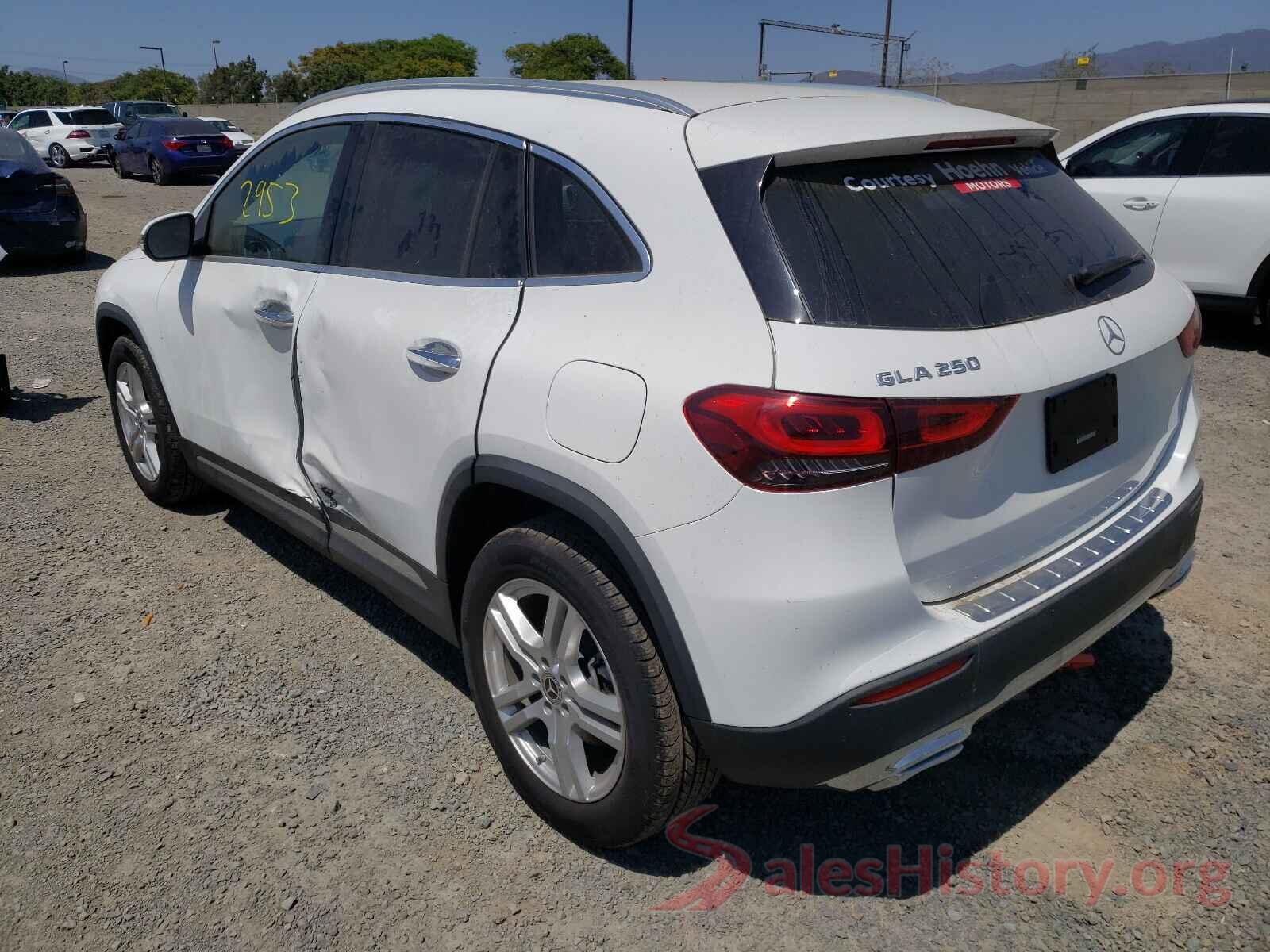 W1N4N4GB3MJ117243 2021 MERCEDES-BENZ GLA-CLASS