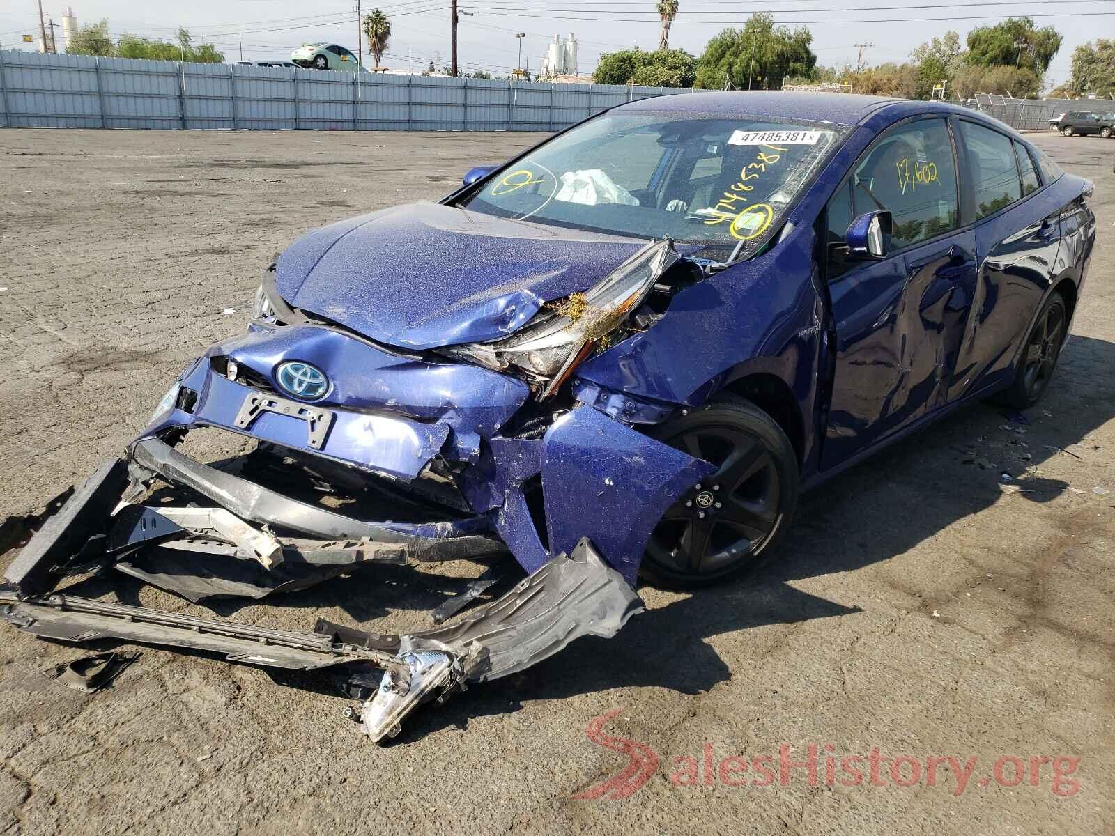 JTDKARFU7J3550221 2018 TOYOTA PRIUS