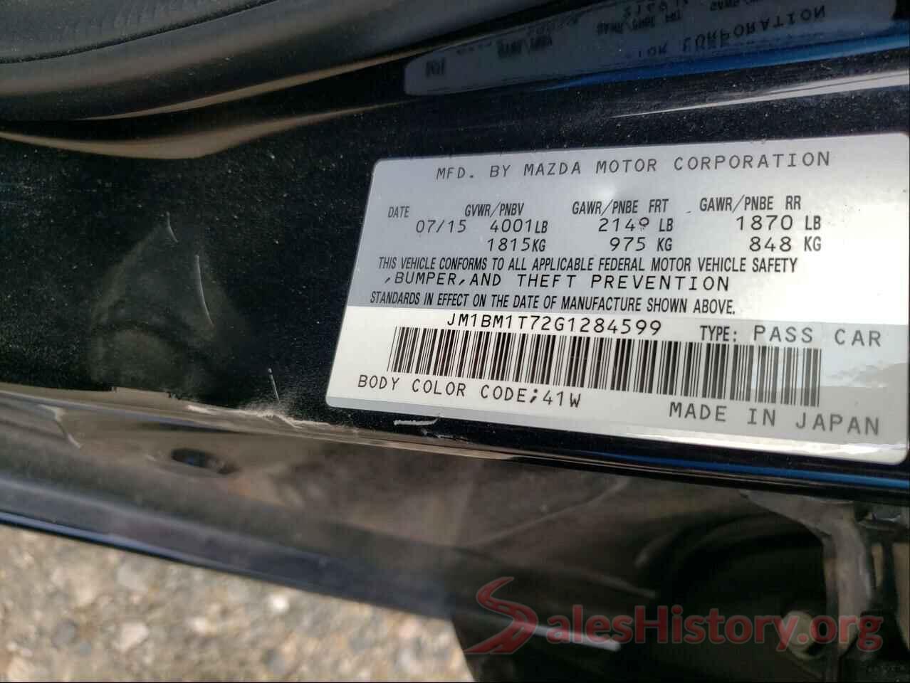 JM1BM1T72G1284599 2016 MAZDA 3