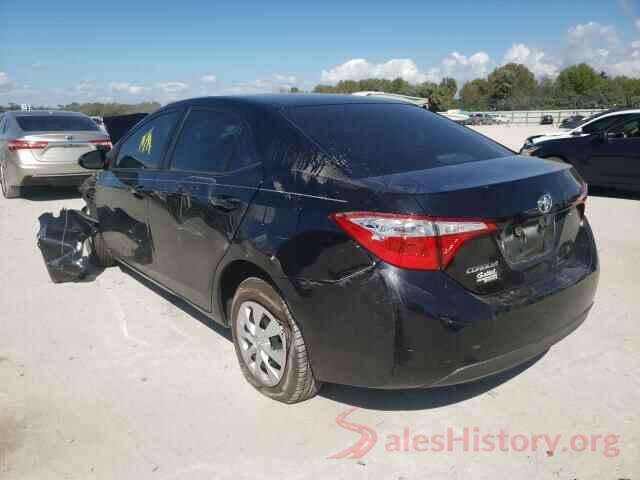 5YFBURHE9GP392834 2016 TOYOTA COROLLA