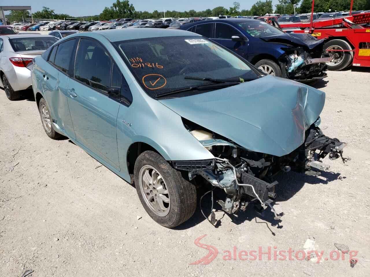 JTDKARFU5G3011816 2016 TOYOTA PRIUS