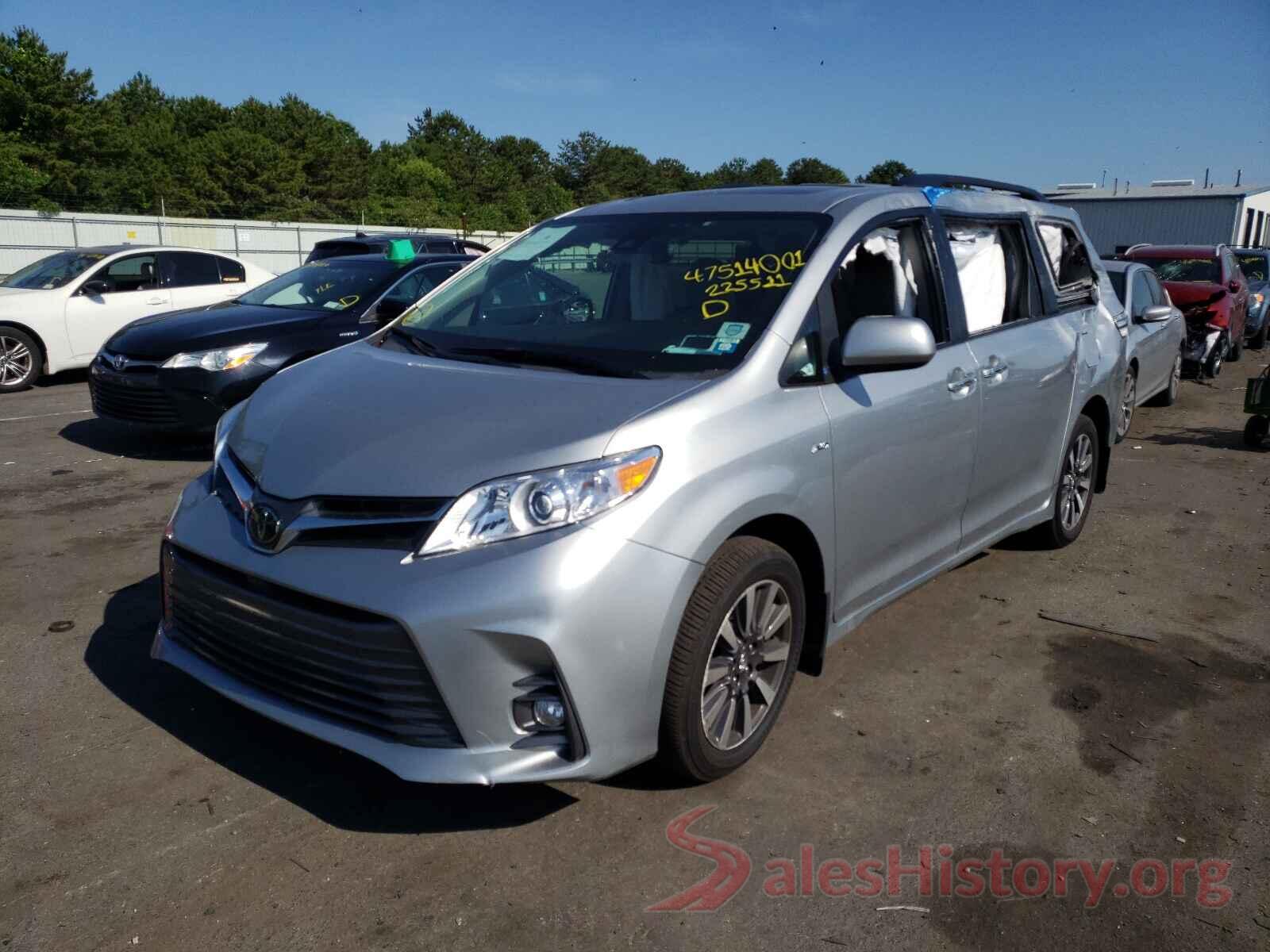 5TDDZ3DC1KS225511 2019 TOYOTA SIENNA